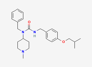 Two-dimensional chemical structure of Pimavanserin Desfluoro Impurity, CAS 2512201-55-5