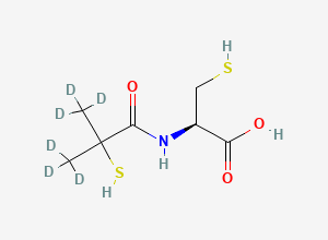 Two-dimensional chemical structure of Bucillamine-D6, CAS 2714484-72-5