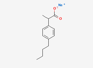 Two-dimensional chemical structure of Ibuprofen EP Impurity B (Na Salt)