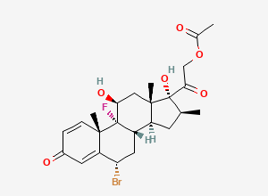 Two-dimensional chemical structure of 6-Br-Betamethasone-21-acetate/ 6-Br-Betamethasone-21-acetate, CAS 52618-94-7