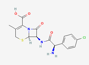 Two-dimensional chemical structure of Chloro Cephalexin Impurity, CAS 22039-59-4