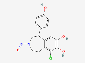 Two-dimensional chemical structure of N-Nitroso Fenoldopam Impurity