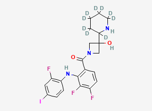 Two-dimensional chemical structure of Cobimetinib-D9, CAS 2714409-22-8