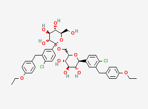 Two-dimensional chemical structure of Dapagliflozin Dimer
