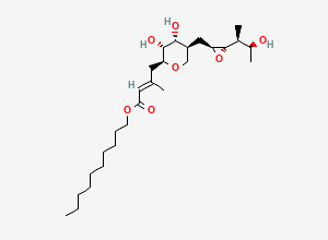 Two-dimensional chemical structure of Mupirocin Descarboxylic Acid (>90%), CAS 153900-96-0