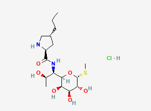Two-dimensional chemical structure of Lincomycin EP Impurity C/ Lincomycin BP Impurity C/ N-Desmethyl Lincomycin (HCl salt), CAS 14600-41-0