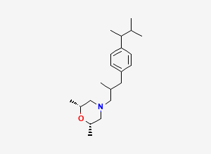 Two-dimensional chemical structure of 1-Desmethyl-2-methylpropyl Amorolfine