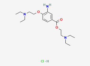 Two-dimensional chemical structure of Proparacaine Diethylaminoethoxy Analog (HCl Salt), CAS 2518227-82-0