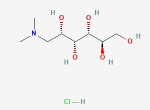 Two-dimensional chemical structure of N,N-Dimethyl-D-glucamine (HCl Salt), CAS 186541-49-1