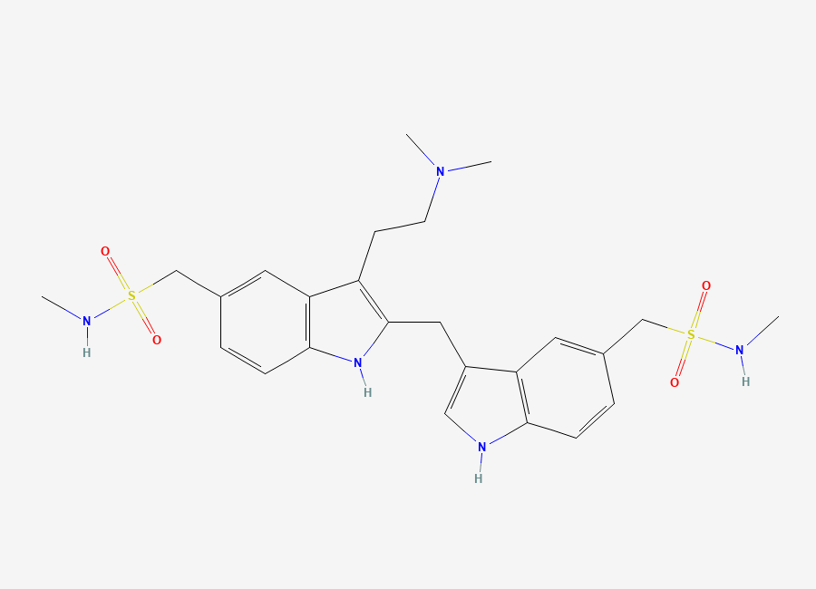 Two-dimensional chemical structure of Sumatriptan Dimer Impurity, CAS 2144776-39-4