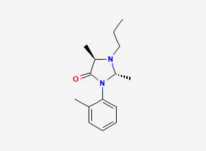 Two-dimensional chemical structure of (2S,5R)-2,5-Dimethyl-1-propyl-4-(o-tolyl)pyrrolidin-3-one