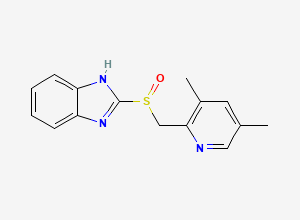 Two-dimensional chemical structure of Des-Methoxy Esomeprazole, CAS 704910-88-3