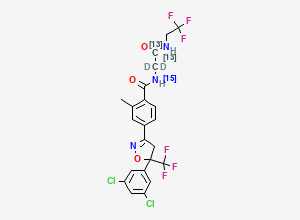 Two-dimensional chemical structure of Fluralaner Impurity 1