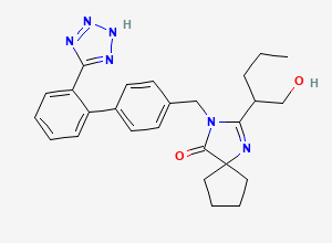 Two-dimensional chemical structure of Irbesartan Formaldehyde Adduct, CAS 1079997-01-5