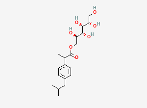 Two-dimensional chemical structure of Ibuprofen Sorbital Ester (Mixture of Diastereomers)