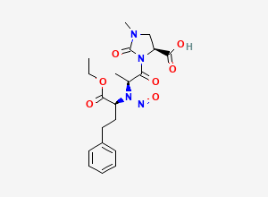 Two-dimensional chemical structure of N-Nitroso Imidapril