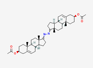 Two-dimensional chemical structure of Abiraterone Acetate Di Acetoxy Dimer, CAS 1613026-24-6