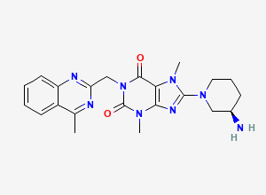 Two-dimensional chemical structure of Linagliptin Impurity 65, CAS 1339955-47-3