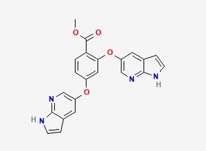 Two-dimensional chemical structure of Venetoclax N-Hydroxy Acid Impurity, CAS 2514648-06-5