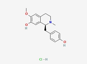 Two-dimensional chemical structure of (+)-S-N-Methylcoclaurine Hydrochloride, CAS 1087708-38-0