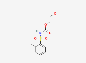 Two-dimensional chemical structure of 2-Methoxyethyl (o-tolylsulfonyl)carbamate, CAS 103852-92-2
