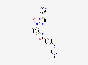Two-dimensional chemical structure of N-Nitroso Imatinib