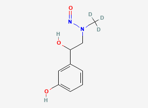 Two-dimensional chemical structure of N-Nitrosophenylephrine-D3
