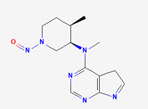 Two-dimensional chemical structure of (3R,4R)-1-Nitroso Tofacitinib