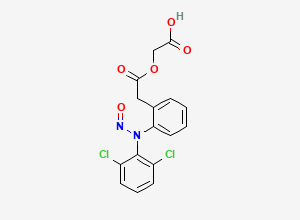 Two-dimensional chemical structure of N-Nitroso Aceclofenac