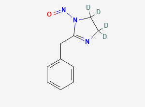 Two-dimensional chemical structure of N-Nitroso Tolazoline-D4