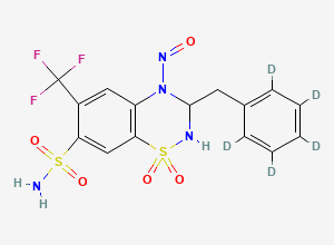 Two-dimensional chemical structure of N-Nitroso rac Bendroflumethiazide-D5