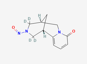Two-dimensional chemical structure of N-Nitrosocytisine-D4