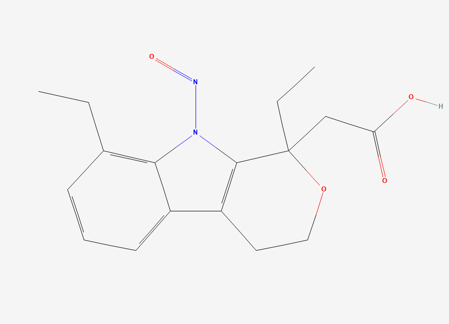 Two-dimensional chemical structure of N-Nitroso-Etodolac
