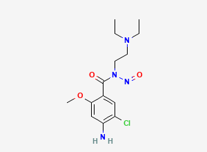 Two-dimensional chemical structure of N-Nitroso Metoclopramide
