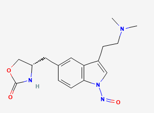 Two-dimensional chemical structure of N-Nitroso Zolmitriptan