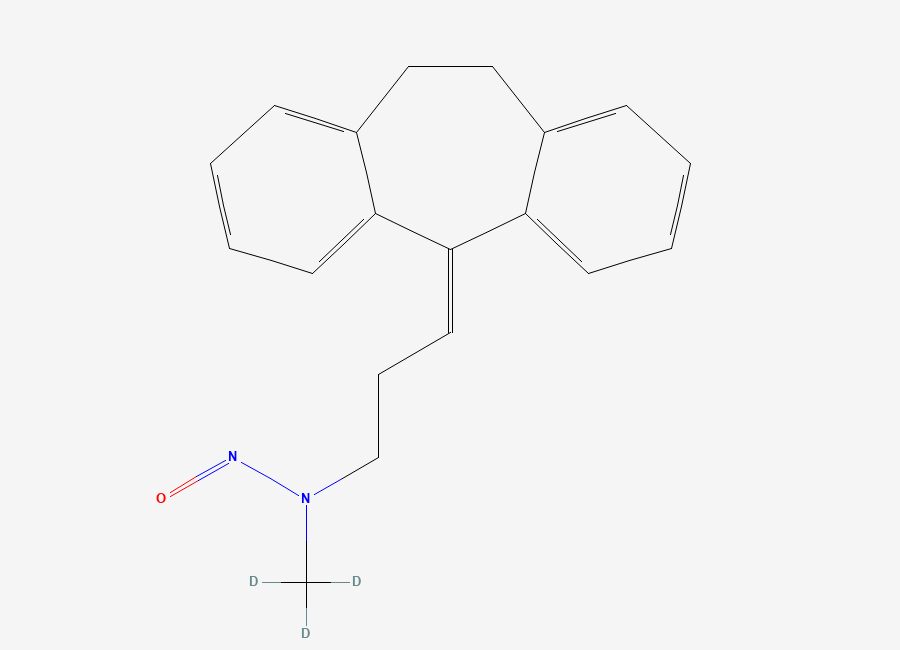 Two-dimensional chemical structure of N-Nitrosonortriptyline-d3