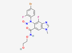 Two-dimensional chemical structure of N-Nitroso Binimetinib