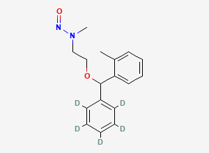 Two-dimensional chemical structure of N-Nitroso Tofenacin-D5
