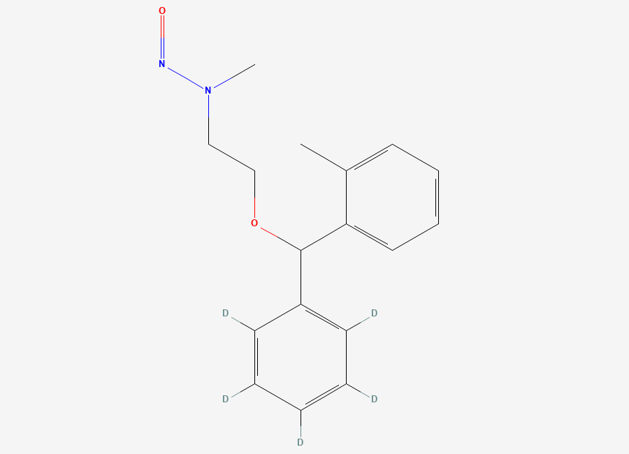 Two-dimensional chemical structure of N-Nitroso Tofenacin-D5