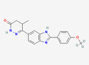 Two-dimensional chemical structure of Pimobendan-D3