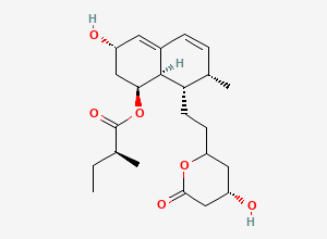 Two-dimensional chemical structure of (4S)-4-Hydroxy Pravastatin Lactone