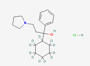 Two-dimensional chemical structure of Procyclidine-D11 (HCl Salt)