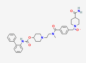 Two-dimensional chemical structure of Revefenacin 1-N-Oxide Impurity, CAS 3001303-52-9