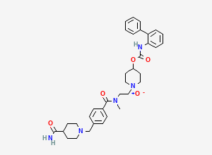 Two-dimensional chemical structure of Revefenacin 2-N-Oxide Impurity, CAS 3001303-50-7