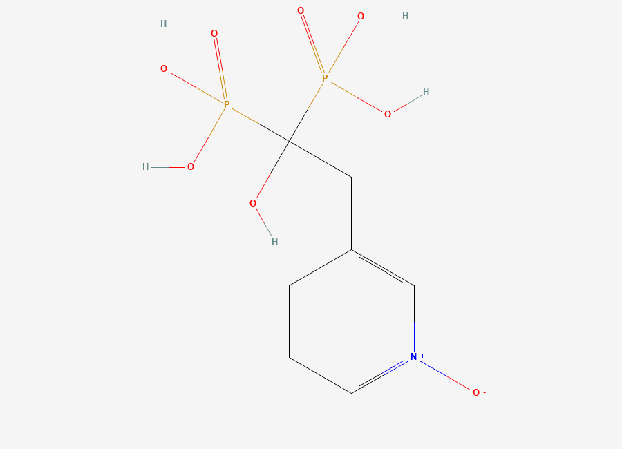 Two-dimensional chemical structure of Risedronic Acid N-Oxide, CAS 1630901-84-6