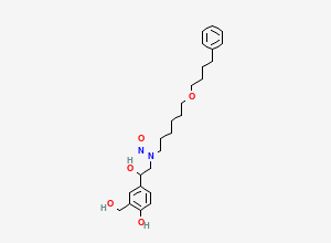 Two-dimensional chemical structure of N-Nitroso Salmeterol, CAS 3036581-81-1