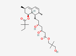 Two-dimensional chemical structure of Simvastatin Carboxylic Acid 2,2-Dimethyl-3-hydroxy Ester