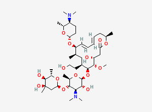 Two-dimensional chemical structure of Spiramycin EP Impurity B