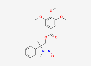 Two-dimensional chemical structure of N-Nitroso-desmethyl Trimebutine