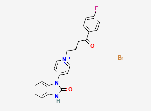 Two-dimensional chemical structure of 1,2,3,6-Tetra-dehydro Droperidol, CAS 60373-77-5